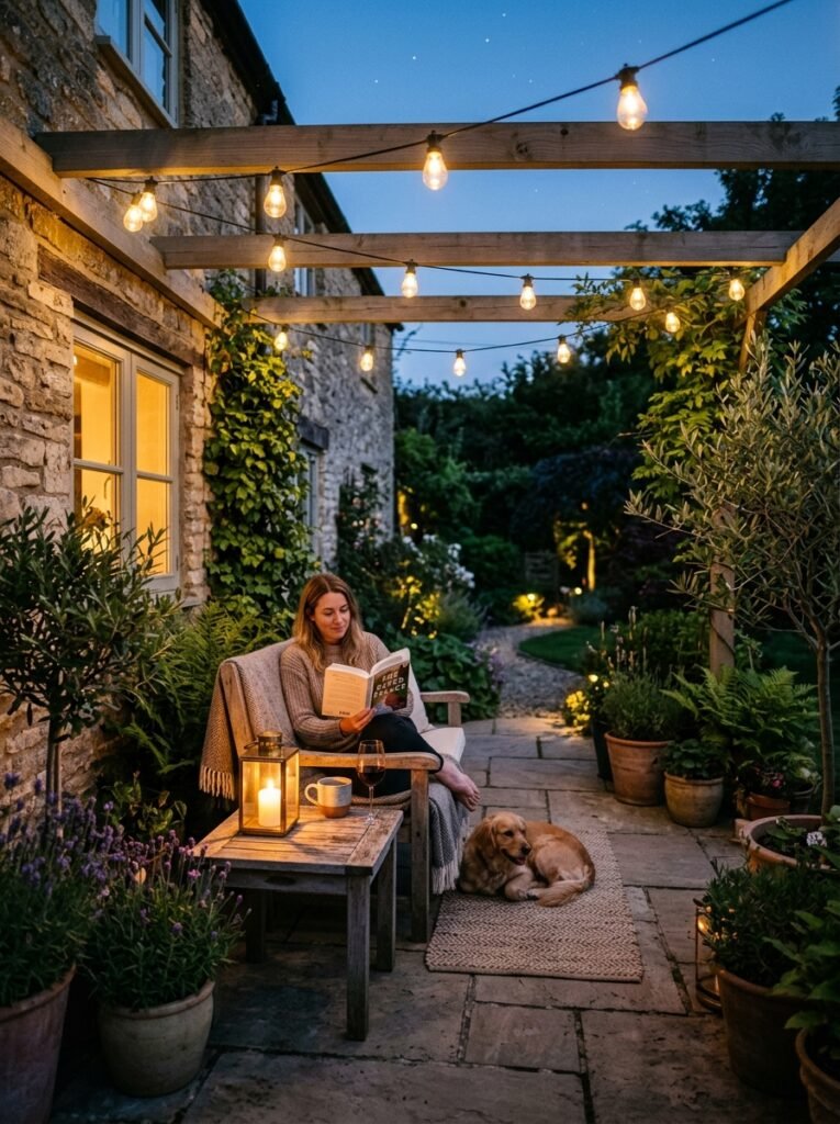 How to style a small patio step five with targeted privacy placement