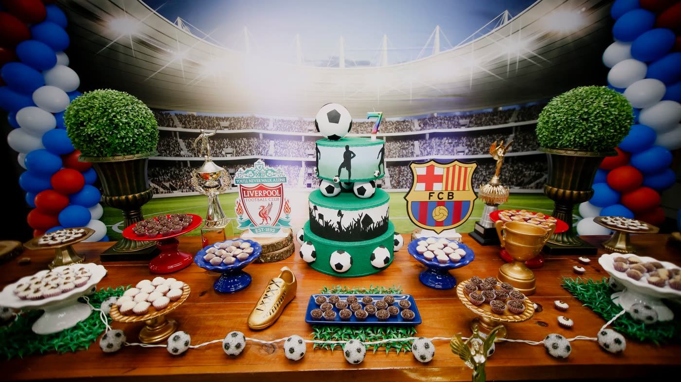 Dessert Table in School Colors