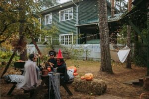 backyard halloween party ideas - Cozy Patio Home