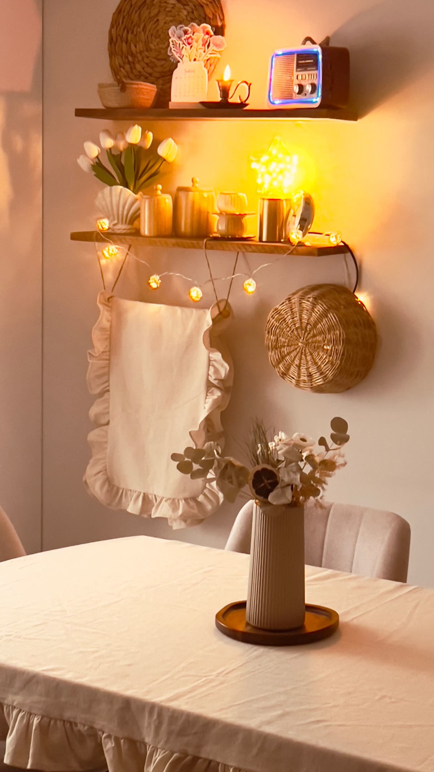 Warm White Only for Dining