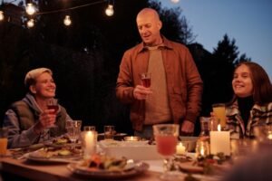 bistro light ideas backyard - Cozy Patio Home