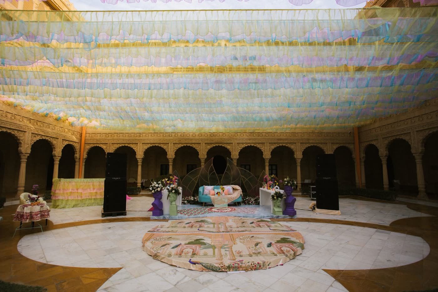 Scalloped Fabric Canopy