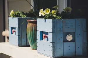 front porch planter ideas - Cozy Patio Home