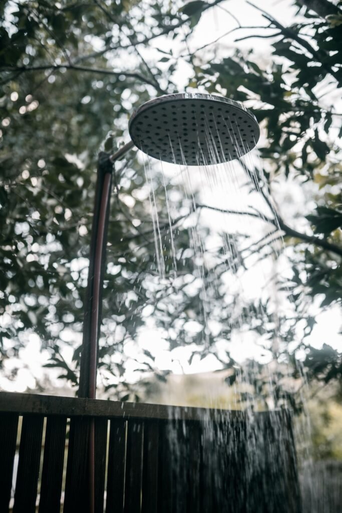 how to winterize an outdoor shower - Cozy Patio Home