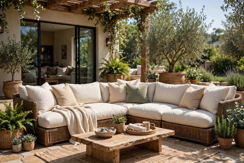 Choose Deep, Sink-In Seating — cozy outdoor living space ideas