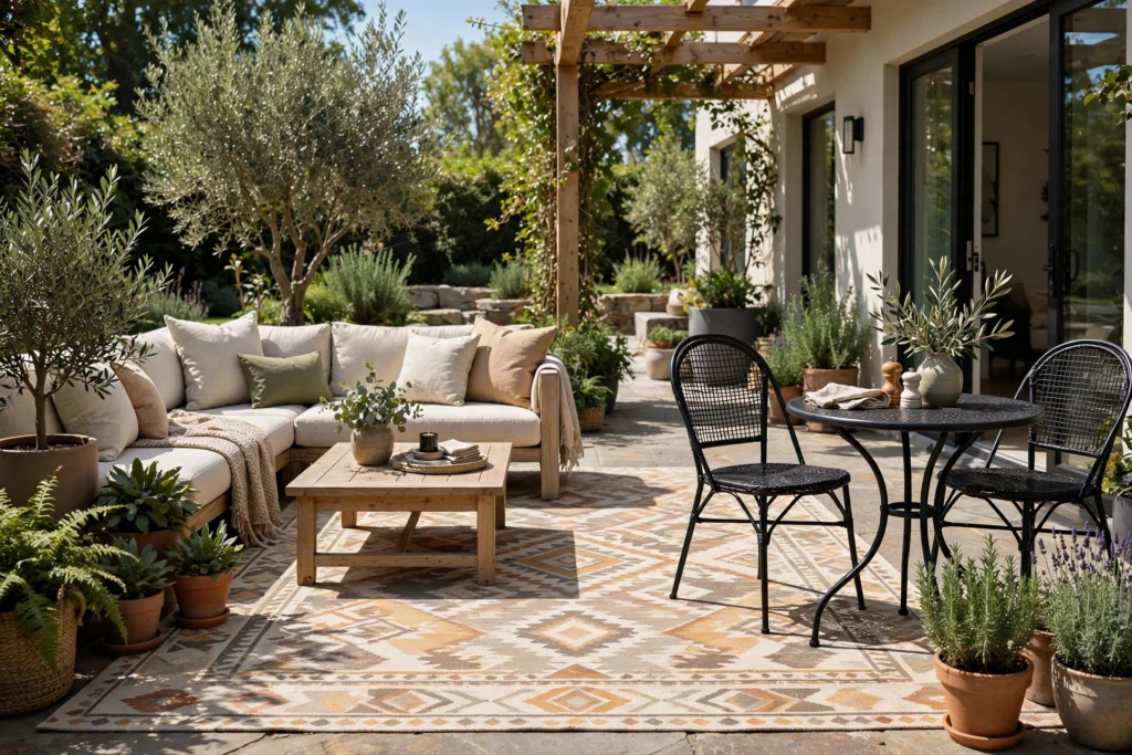Define Zones — cozy outdoor living space ideas