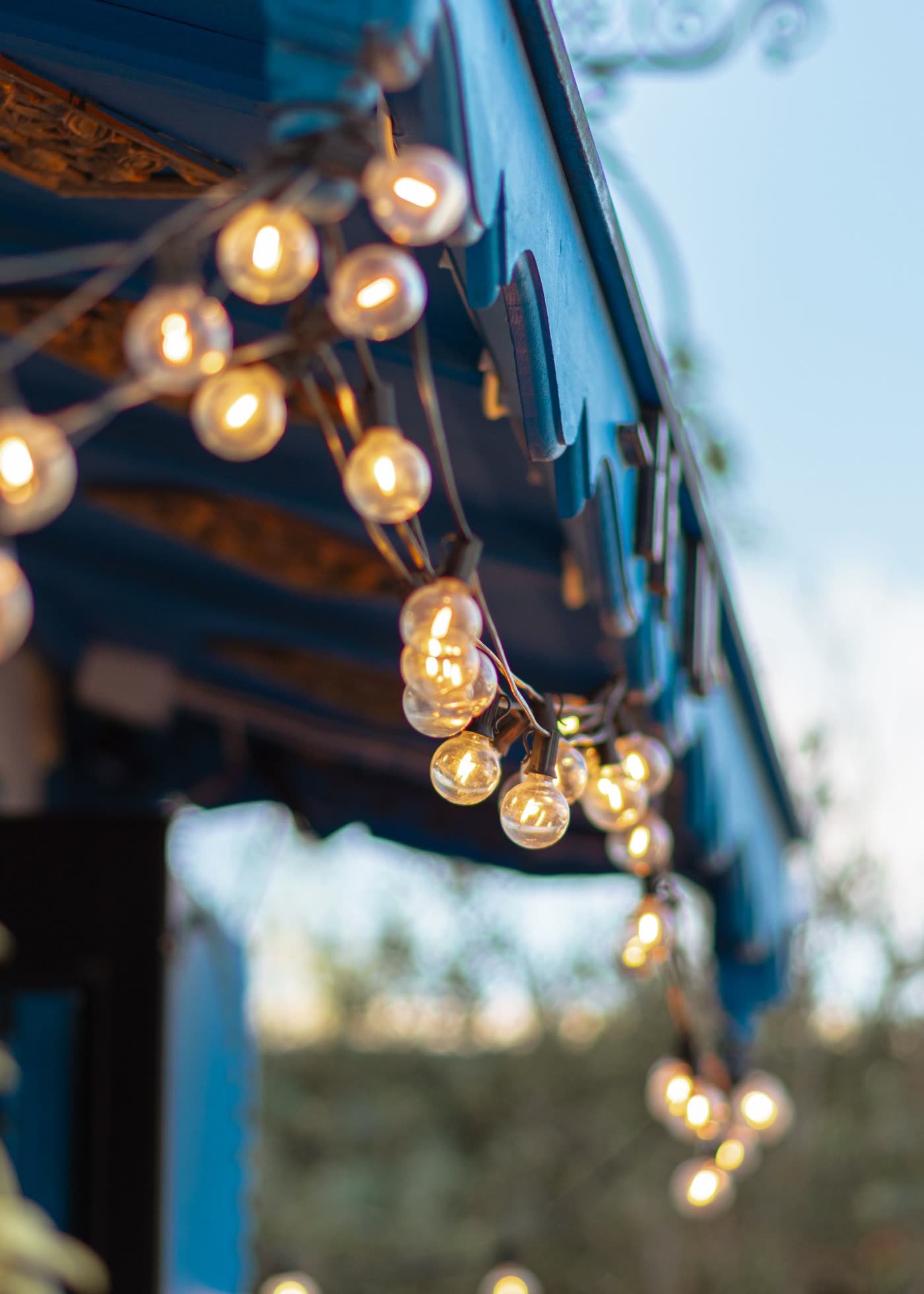 Overhead String Light Canopy
