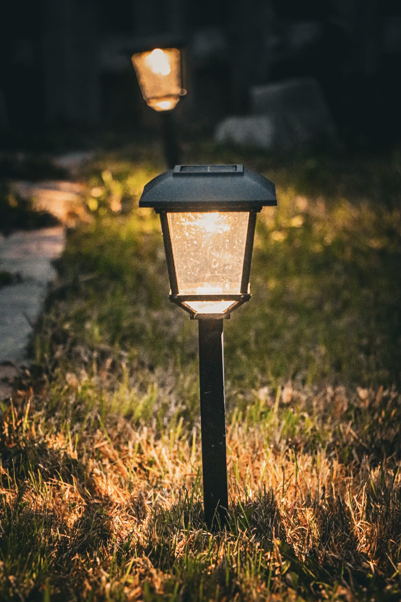 Solar Path Lights Leading In