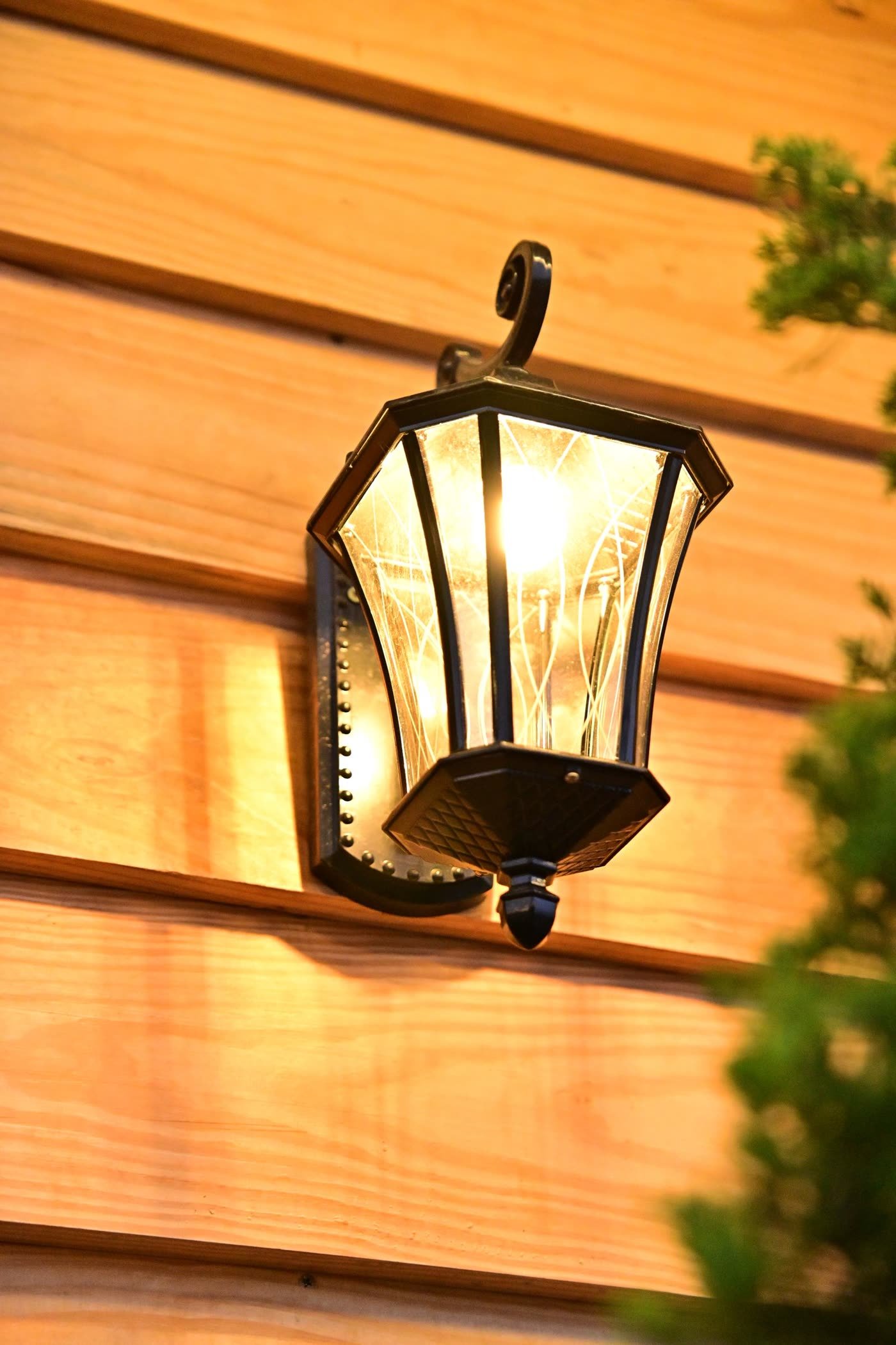 Lantern Pairs Flanking the Door