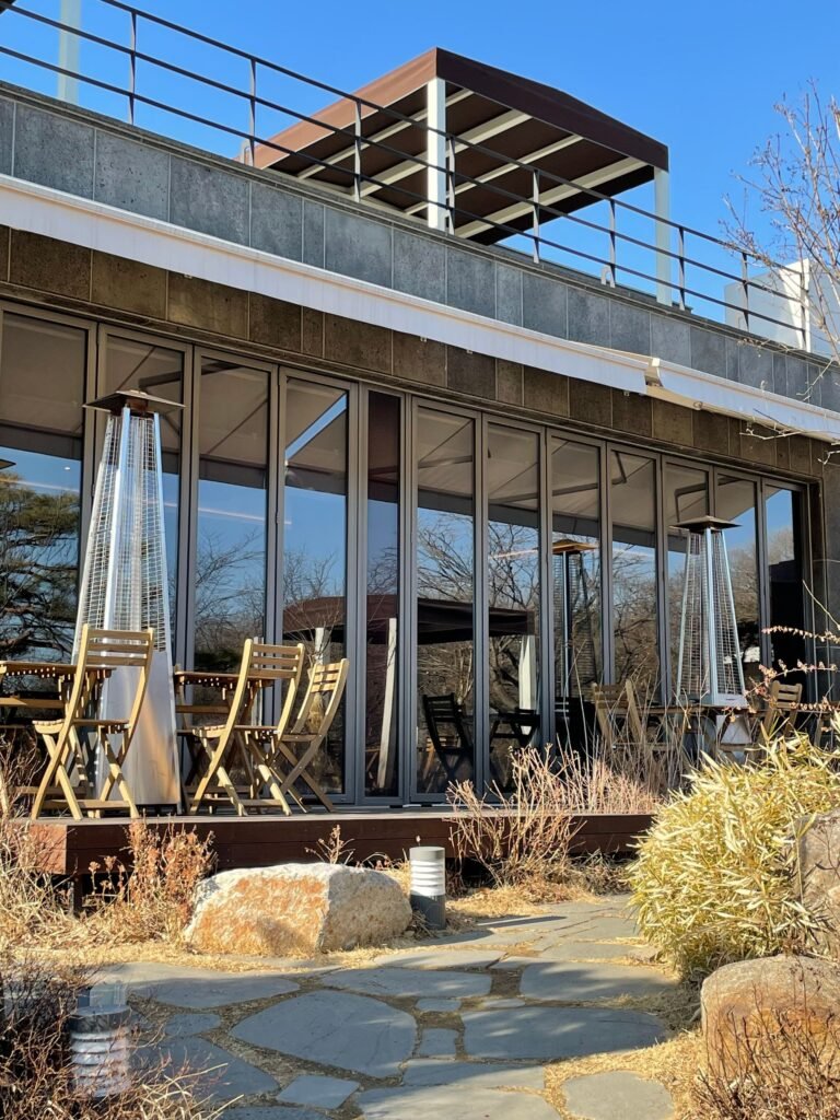 Patio heater under covered patio — electric heater option for covered spaces