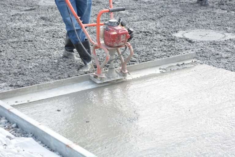 pouring a concrete porch - Cozy Patio Home