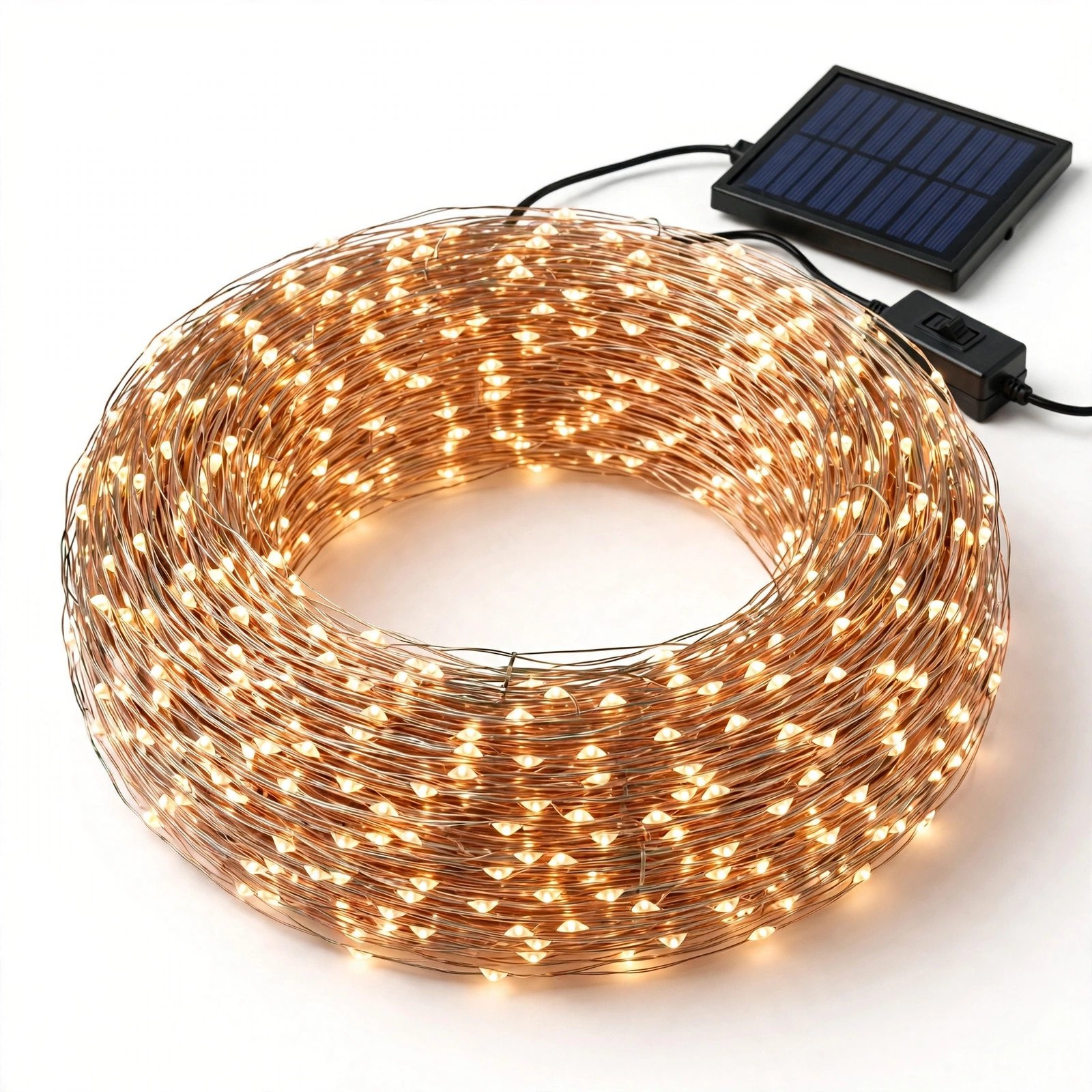 Joomer 80 ft 240-LED Solar Fairy Lights 2-Pack