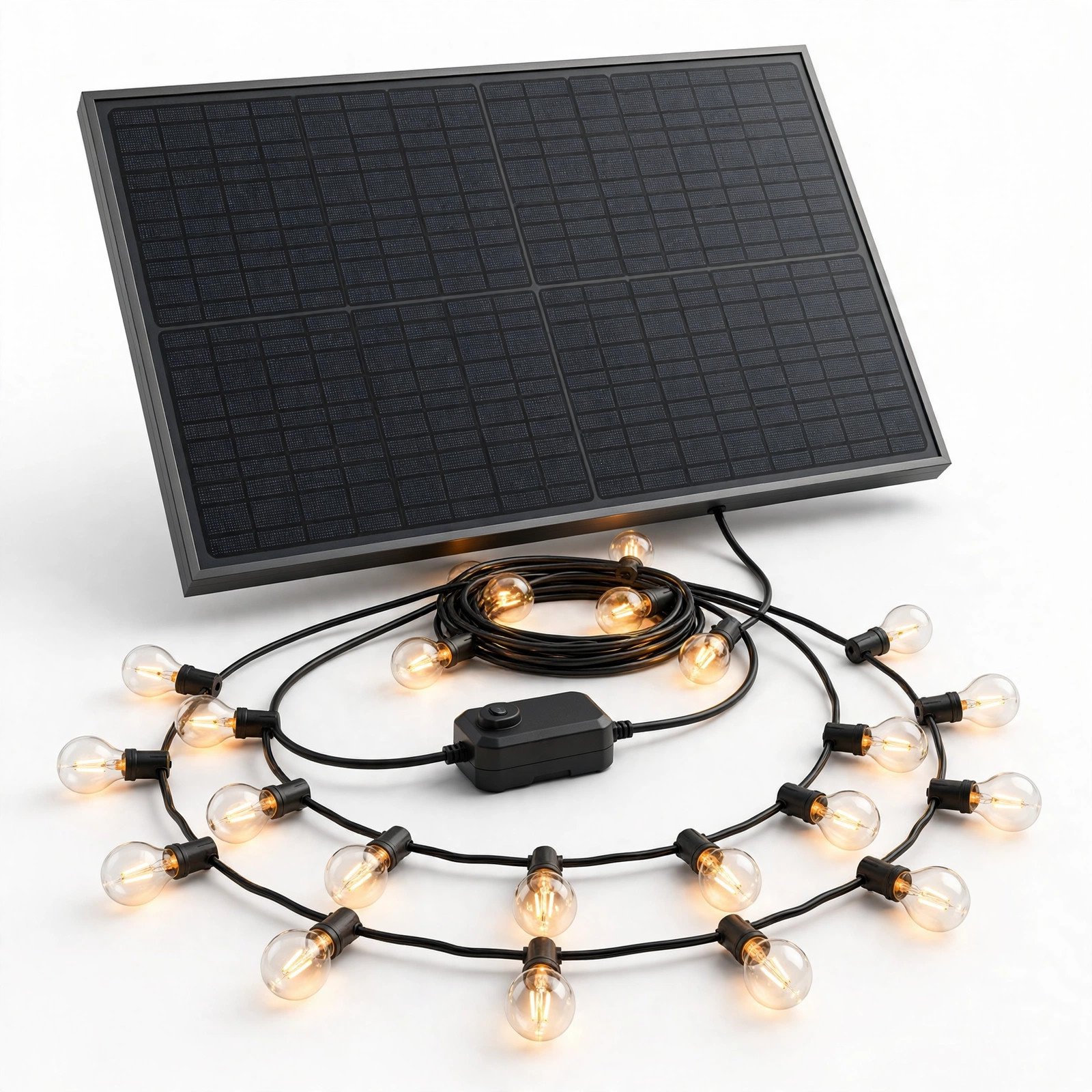 KYY 54 ft Solar String Lights (30+ hr runtime)