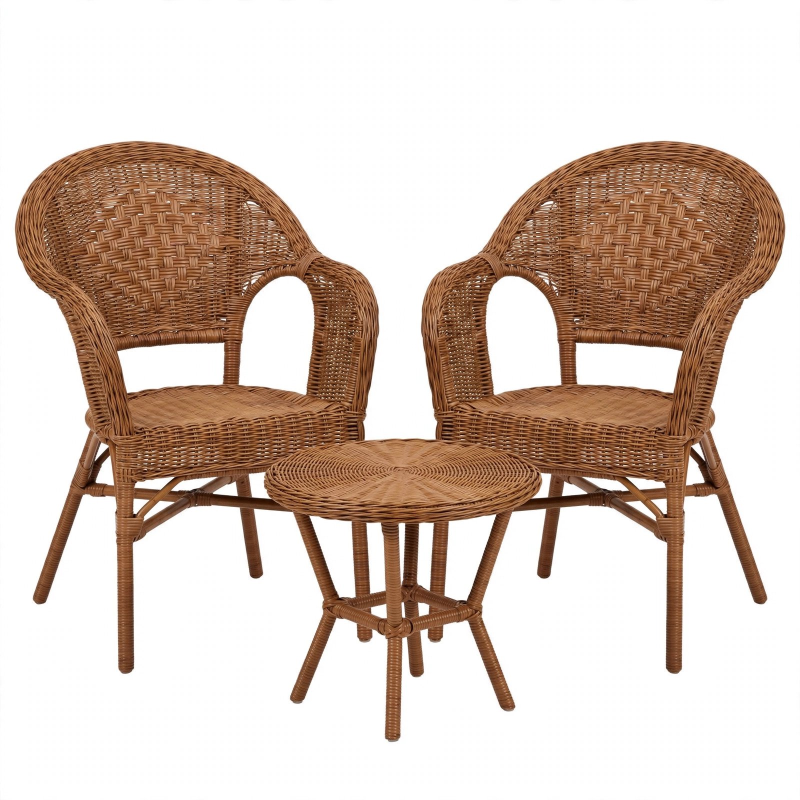 Devoko 3-Piece Wicker Bistro Set