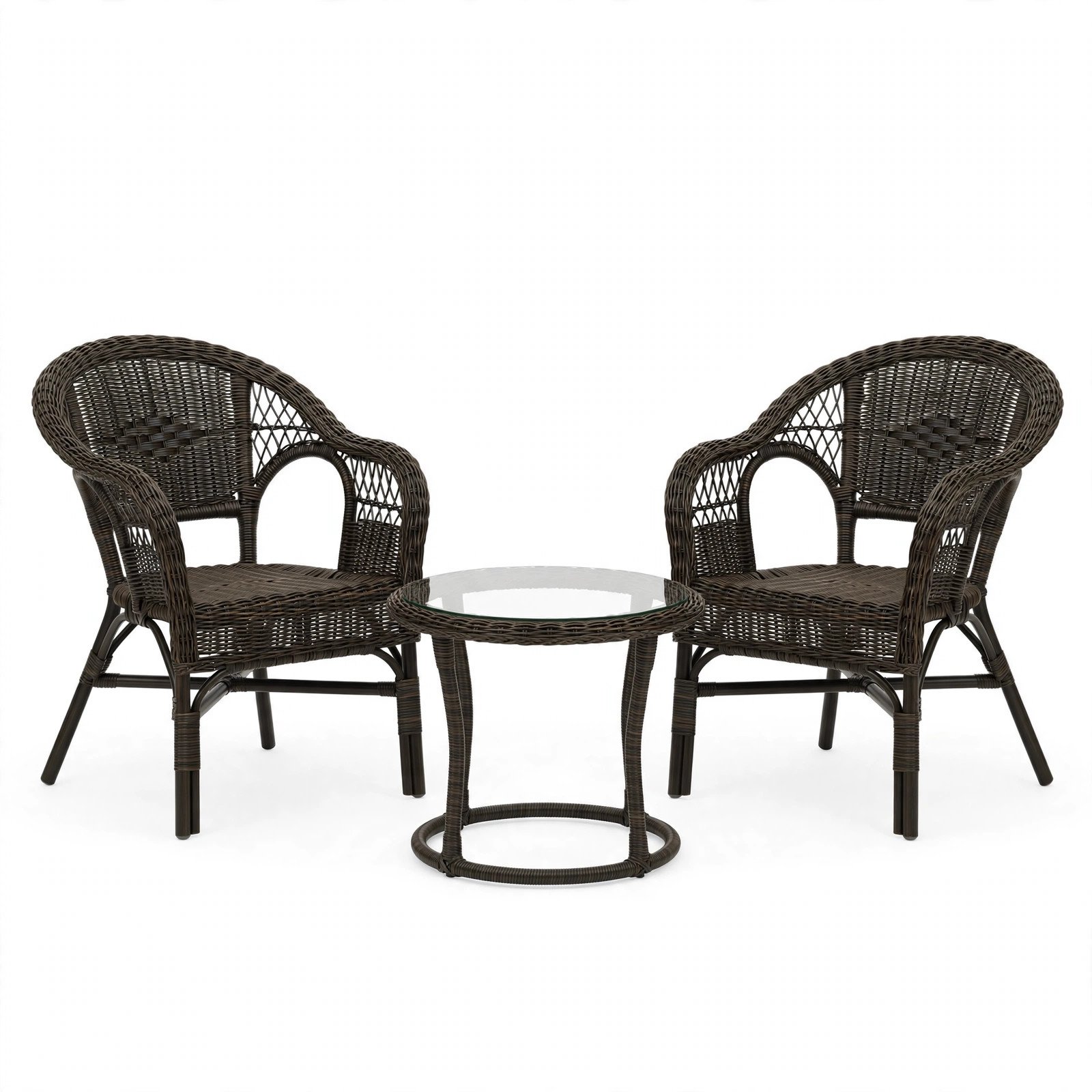 Flamaker 3-Piece Wicker Bistro Set