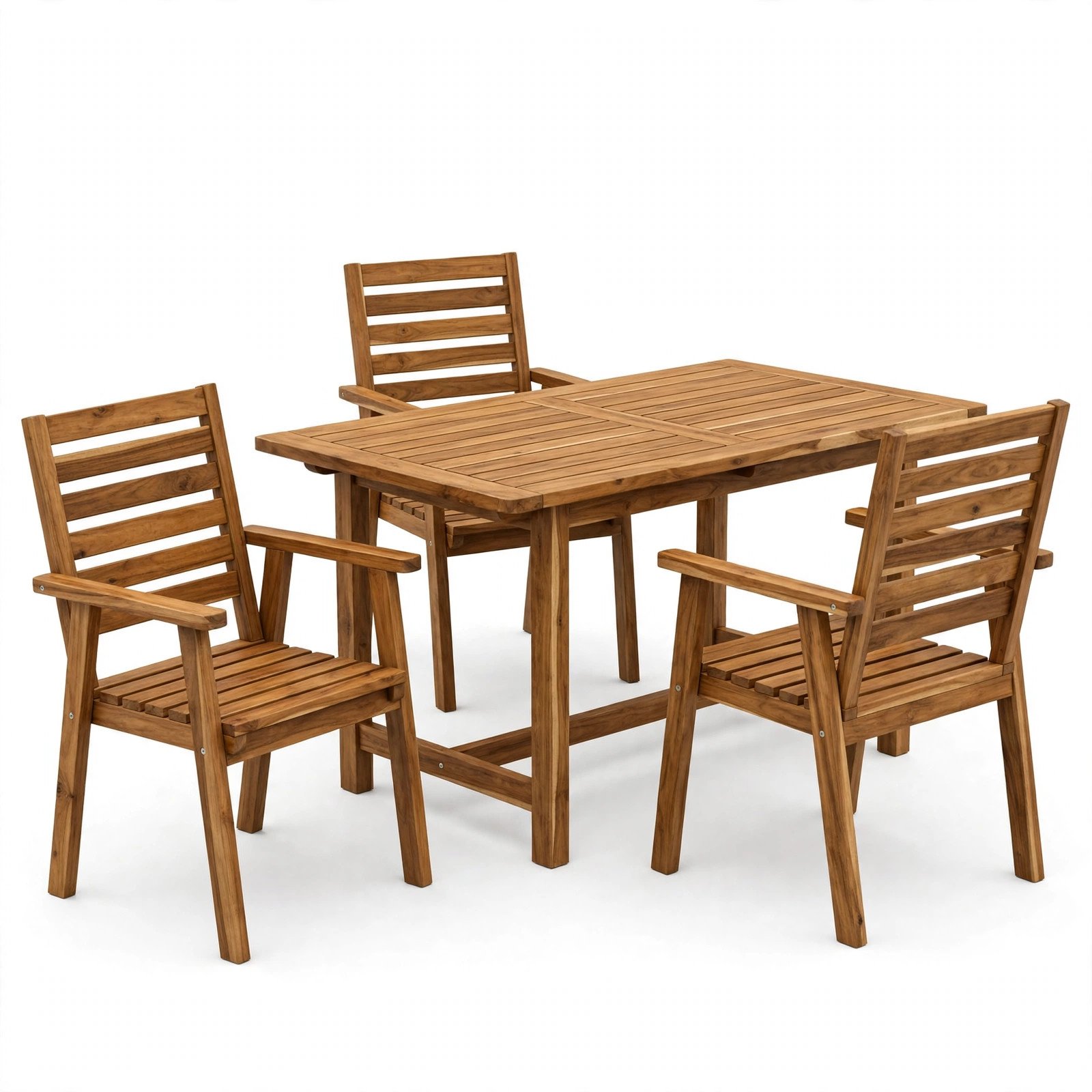 Flamaker 4-Piece Acacia Wood Patio Set