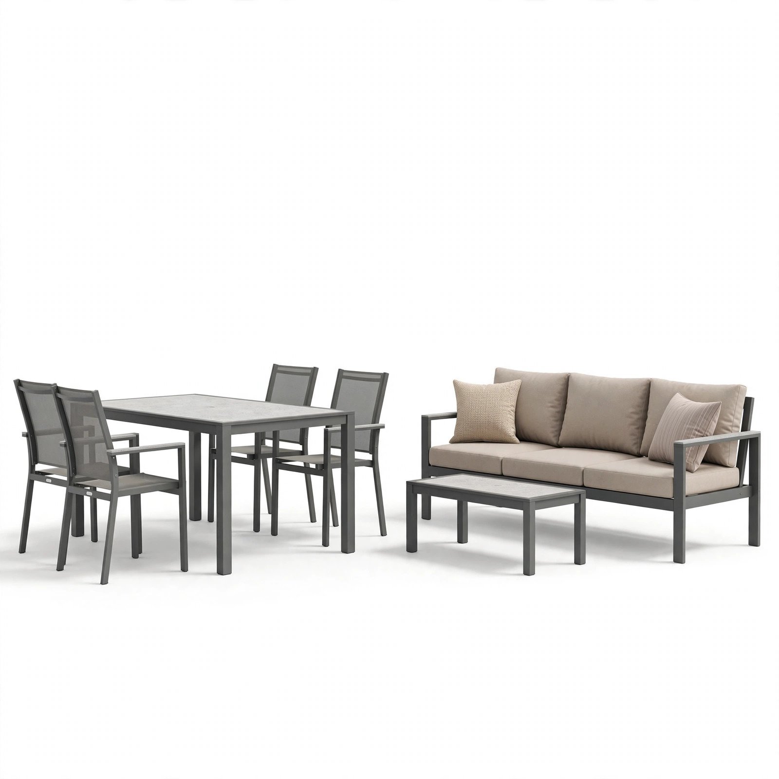 ZANDOR Aluminum 7-Seat Set