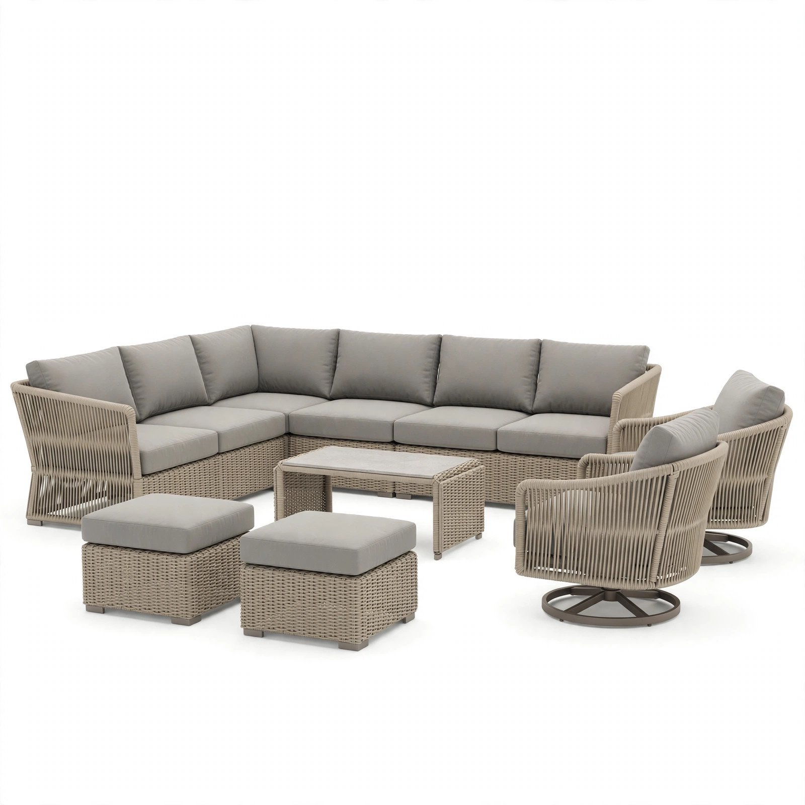 Muphyers 9-Piece Swivel Sectional