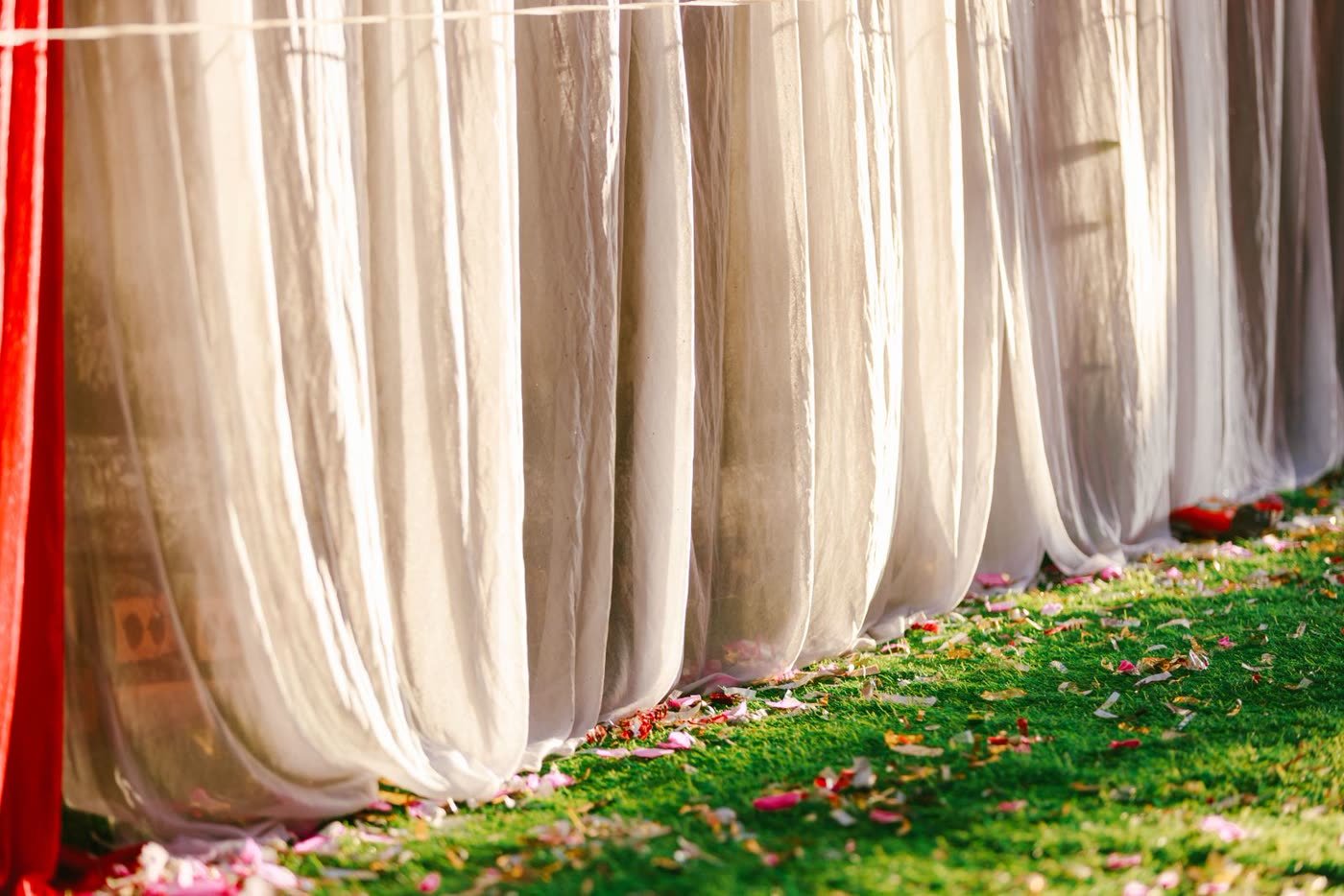 Outdoor Curtains on a Tension Rod