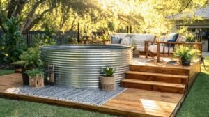 stock tank pool ideas - Cozy Patio Home