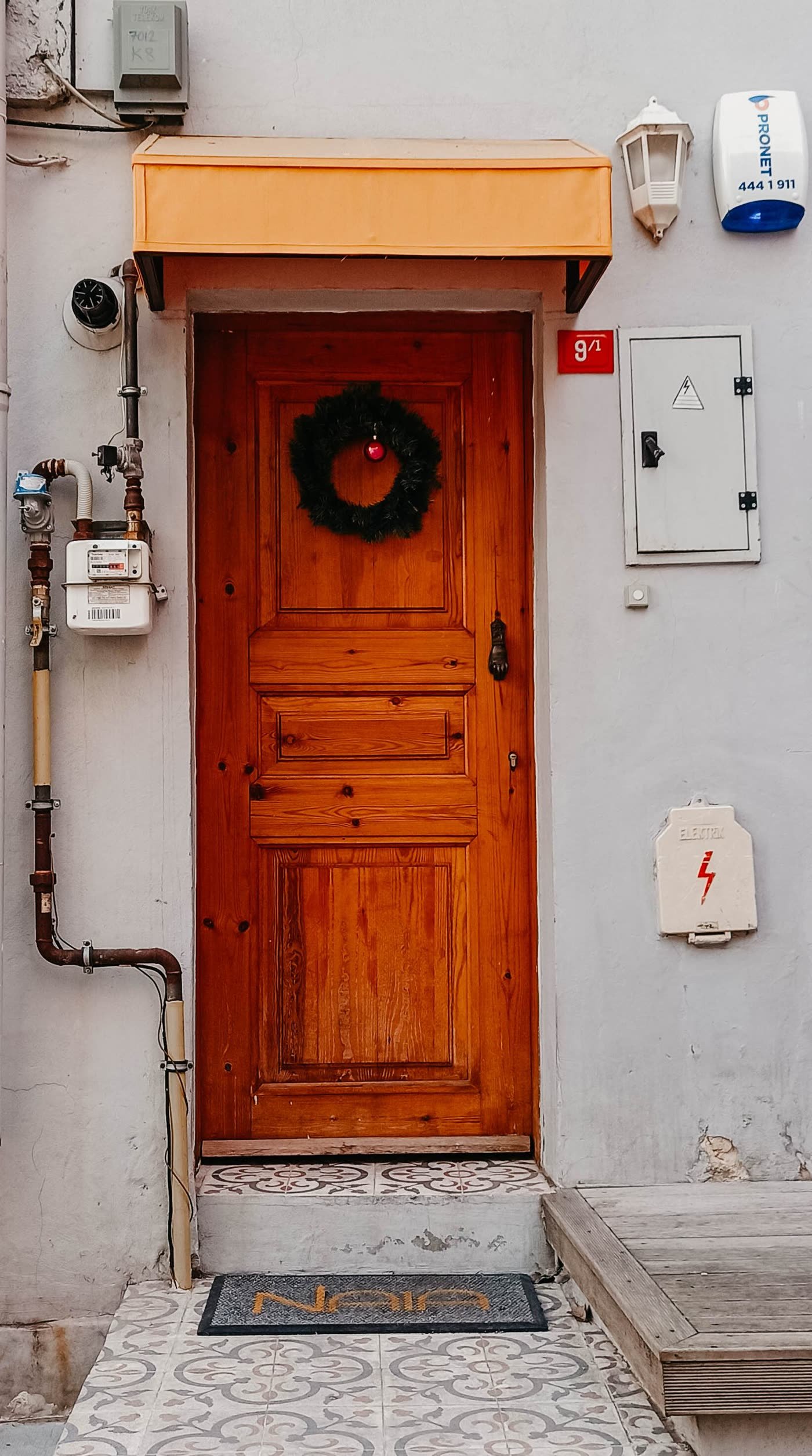 Harvest Garland Around the Door Frame