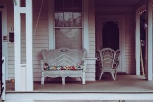 tiny front porch ideas - Cozy Patio Home