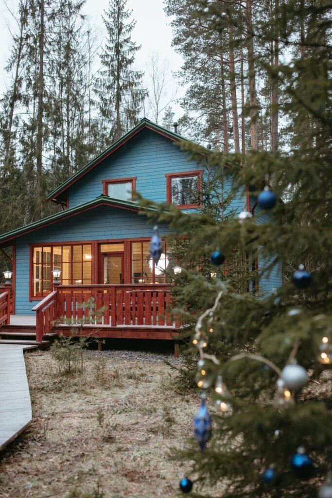 winter porch decor ideas - Cozy Patio Home